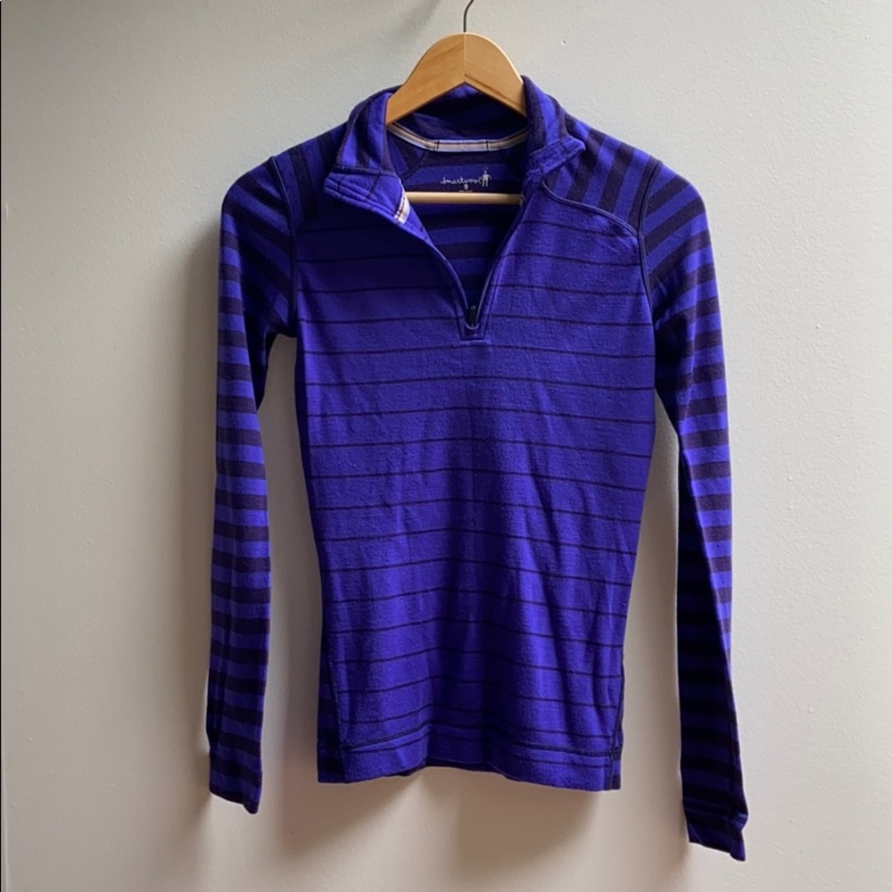 SmartWool Purple Stripe Base Layer (Sml)